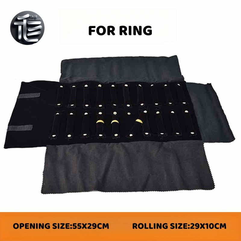 Jewelry roll,Jewelry travel case,Velvet jewelry roll,Leather jewelry organizer,Jewelry pouch,Compact jewelry roll