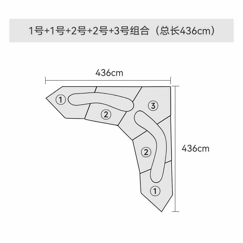 Abnormity module rock sofa Villa abnormity personality combination designer large flat fabric sofa