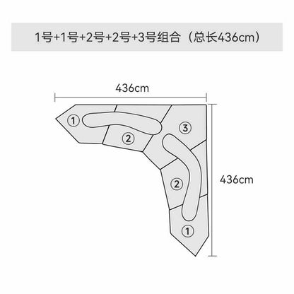 Abnormity module rock sofa Villa abnormity personality combination designer large flat fabric sofa