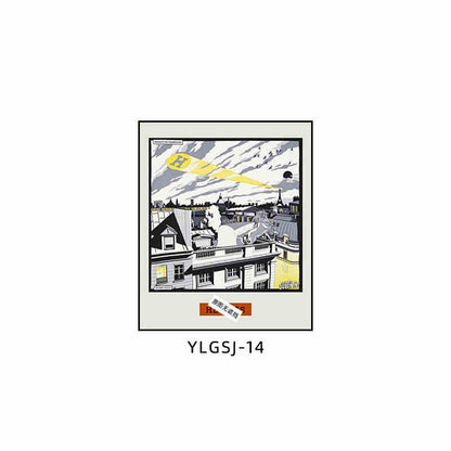 Love code silk scarf hanging painting light luxury high-end living room porch decorative painting European restaurant sofa background wall floor painting