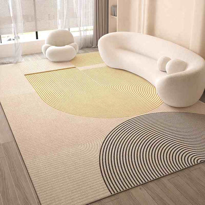 Cream wind carpet living room light luxury senior sense home sofa floor mat bedroom waterproof wash free wipe