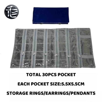 Jewelry roll,Jewelry travel case,Velvet jewelry roll,Jewelry pouch,Jewelry organizer for travel,Compact jewelry roll