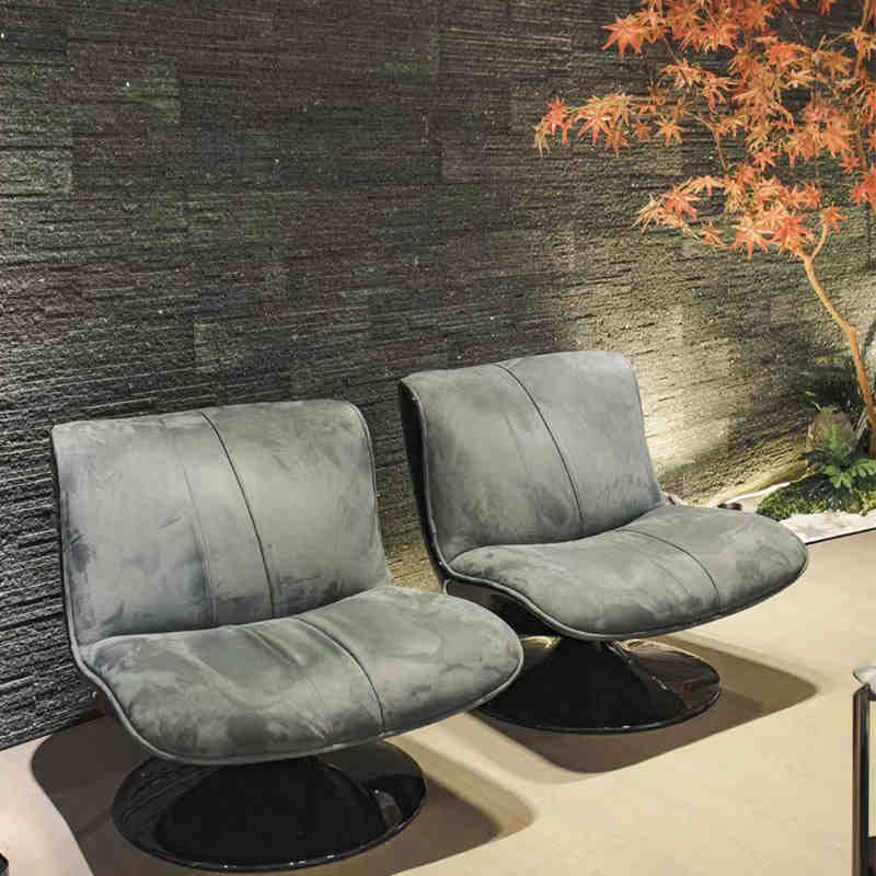 Designer baxter minimalist casual living room creative light luxury single FRP revolving lazy duck bill sofa chair