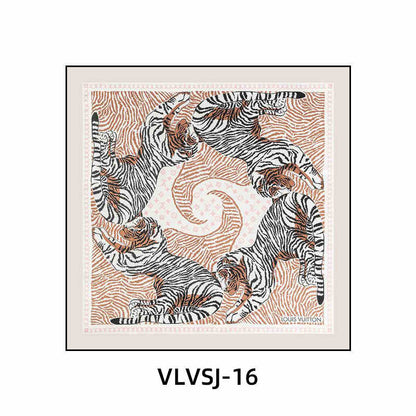 Silk scarf decoration painting modern light luxury high-end L painting V new clothing store cloakroom bedroom bedside hanging painting living room