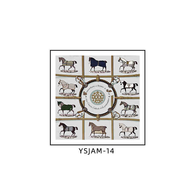 Love horse silk scarf hanging painting mounted modern light luxury high-grade restaurant dining room decorative painting porch living room bedroom painting official