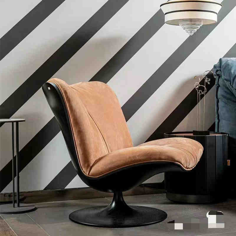 Designer baxter minimalist casual living room creative light luxury single FRP revolving lazy duck bill sofa chair