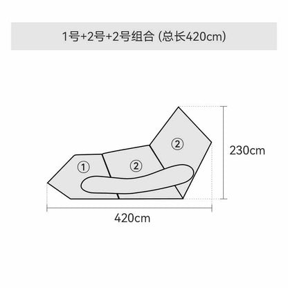 Abnormity module rock sofa Villa abnormity personality combination designer large flat fabric sofa