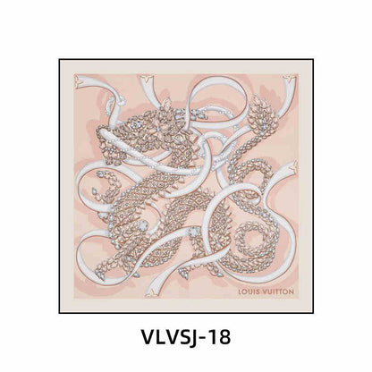 Silk scarf decoration painting modern light luxury high-end L painting V new clothing store cloakroom bedroom bedside hanging painting living room