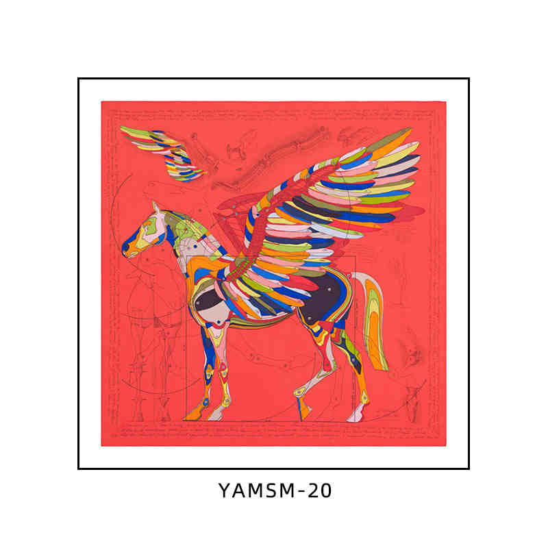 Love horse silk scarf hanging painting mounted modern light luxury high-grade restaurant dining room decorative painting porch living room bedroom painting official