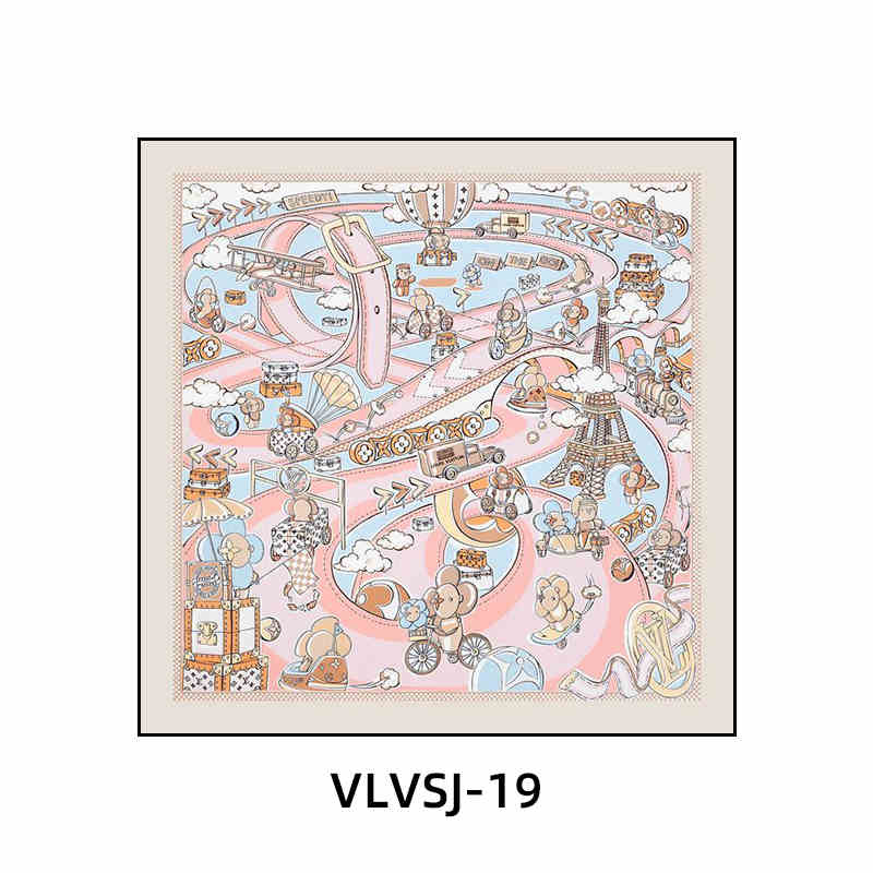 Silk scarf decoration painting modern light luxury high-end L painting V new clothing store cloakroom bedroom bedside hanging painting living room