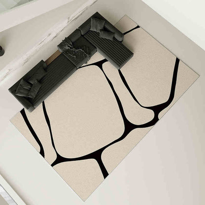Grey carpet living room light luxury high-end high-end washable rub home sofa floor mat