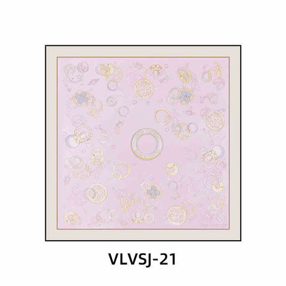 Silk scarf decoration painting modern light luxury high-end L painting V new clothing store cloakroom bedroom bedside hanging painting living room