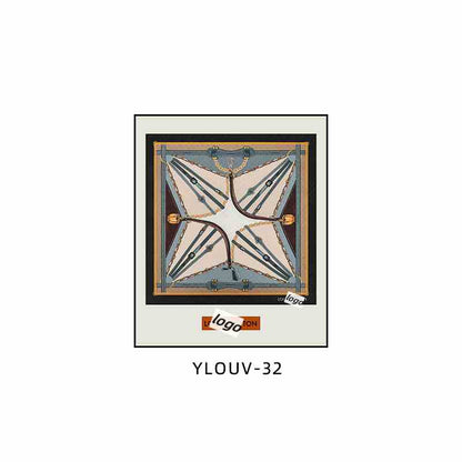 Silk scarf hanging painting hot air balloon mounted restaurant entrance porch decoration painting big luxury luxury high sense bathroom mural