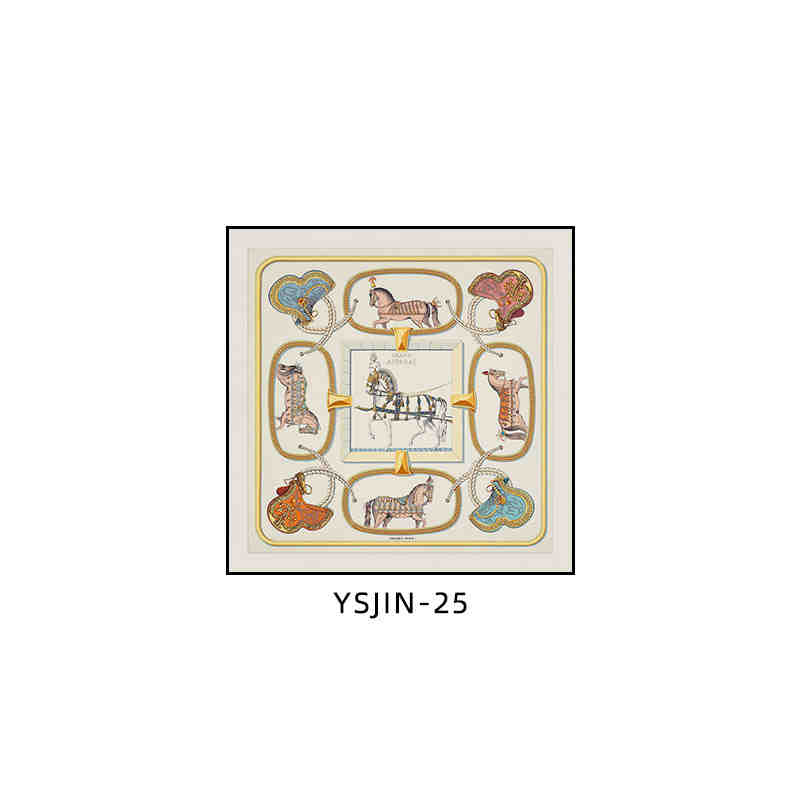Love horse silk scarf decoration painting Shi high-end light luxury porch square horse hanging painting restaurant living room bedroom room landing