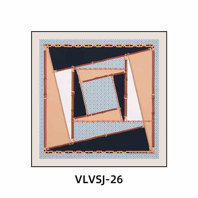 Silk scarf decoration painting modern light luxury high-end L painting V new clothing store cloakroom bedroom bedside hanging painting living room