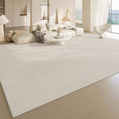 Cream wind carpet living room light luxury senior sense home sofa floor mat bedroom waterproof wash free wipe