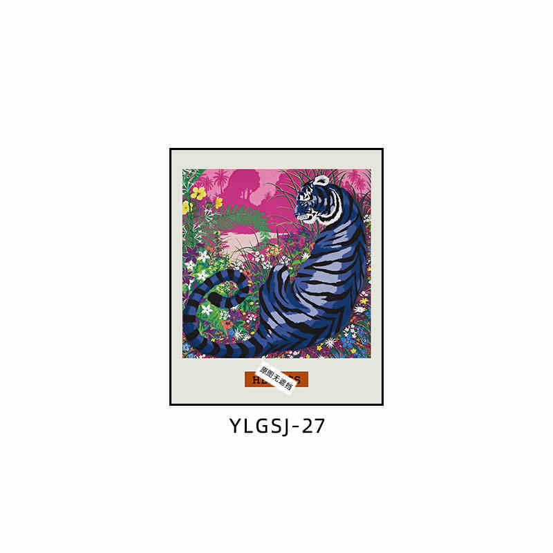 Love code silk scarf hanging painting light luxury high-end living room porch decorative painting European restaurant sofa background wall floor painting