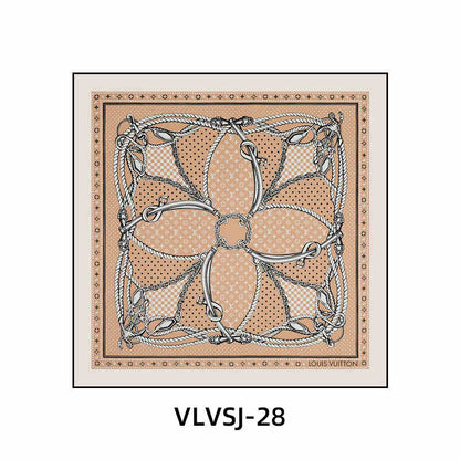 Silk scarf decoration painting modern light luxury high-end L painting V new clothing store cloakroom bedroom bedside hanging painting living room