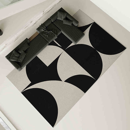 Grey carpet living room light luxury high-end high-end washable rub home sofa floor mat