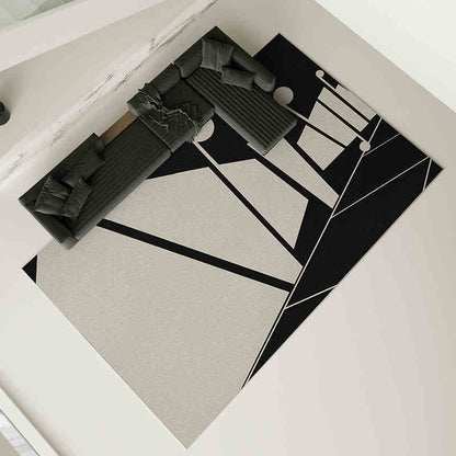 Grey carpet living room light luxury high-end high-end washable rub home sofa floor mat