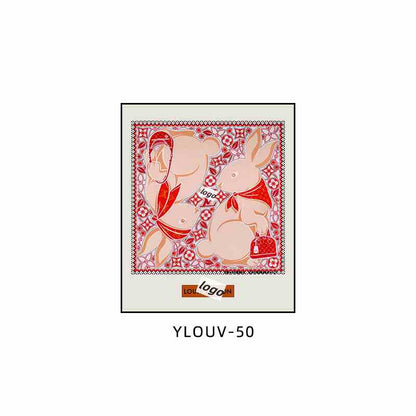 Silk scarf hanging painting hot air balloon mounted restaurant entrance porch decoration painting big luxury luxury high sense bathroom mural