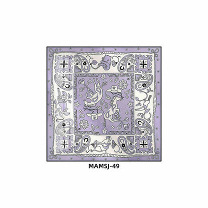 Love horse silk scarf hanging painting modern simple living room sofa background wall floor painting porch senior sense hanging painting light luxury