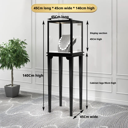 Glass Countertop Display Case for Jewelry Store Metal Showcase metal with paint Jewelry cabinet