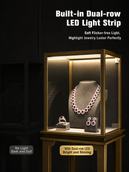 Glass Countertop Display Case for Jewelry Store Metal Showcase metal with paint Jewelry cabinet