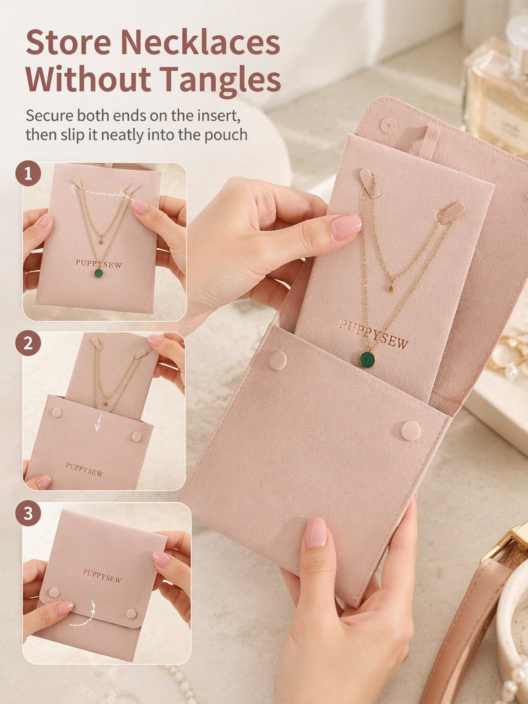 Organza Jewelry Bags – Sheer Drawstring Pouches for Necklace Storage