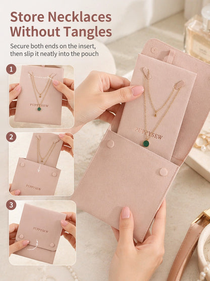 Organza Jewelry Bags – Sheer Drawstring Pouches for Necklace Storage