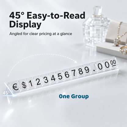 Plastic Jewelry Price Tags, Craft Show Display Number Labels, Retail Booth Supplies