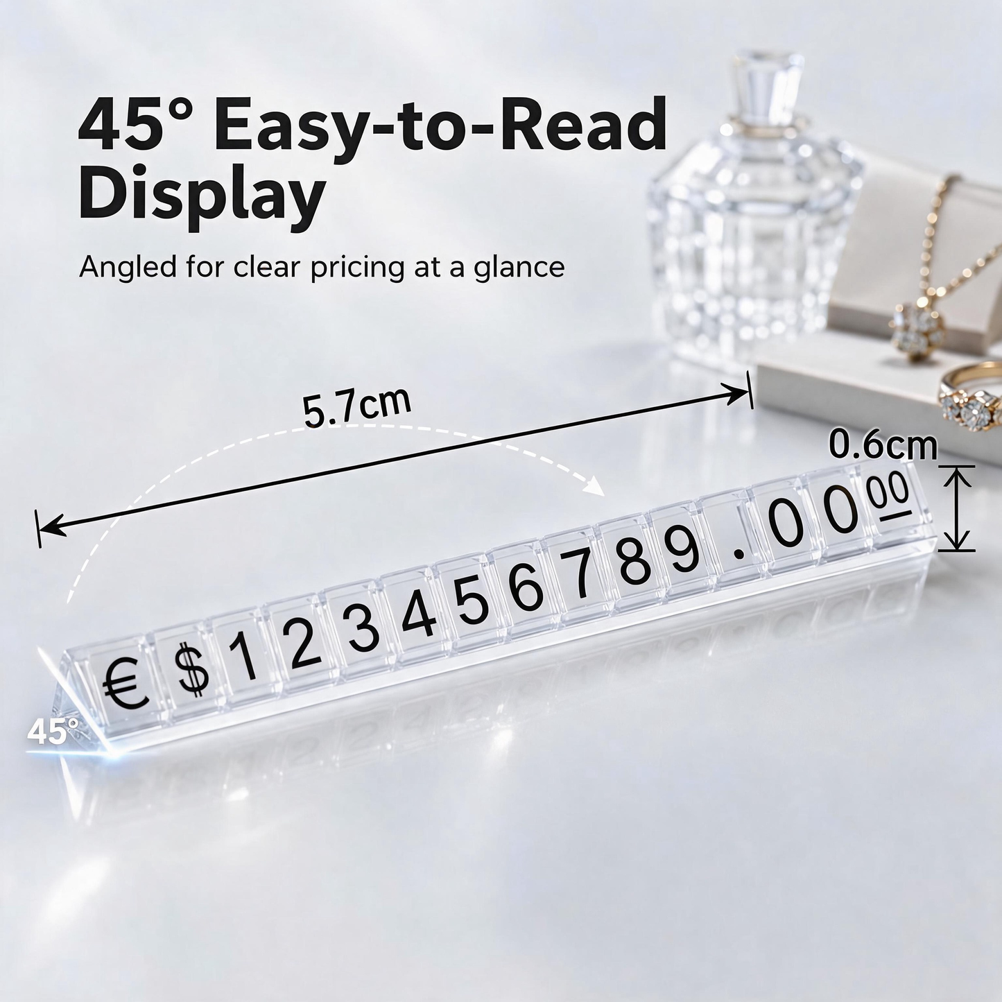 Plastic Jewelry Price Tags, Craft Show Display Number Labels, Retail Booth Supplies
