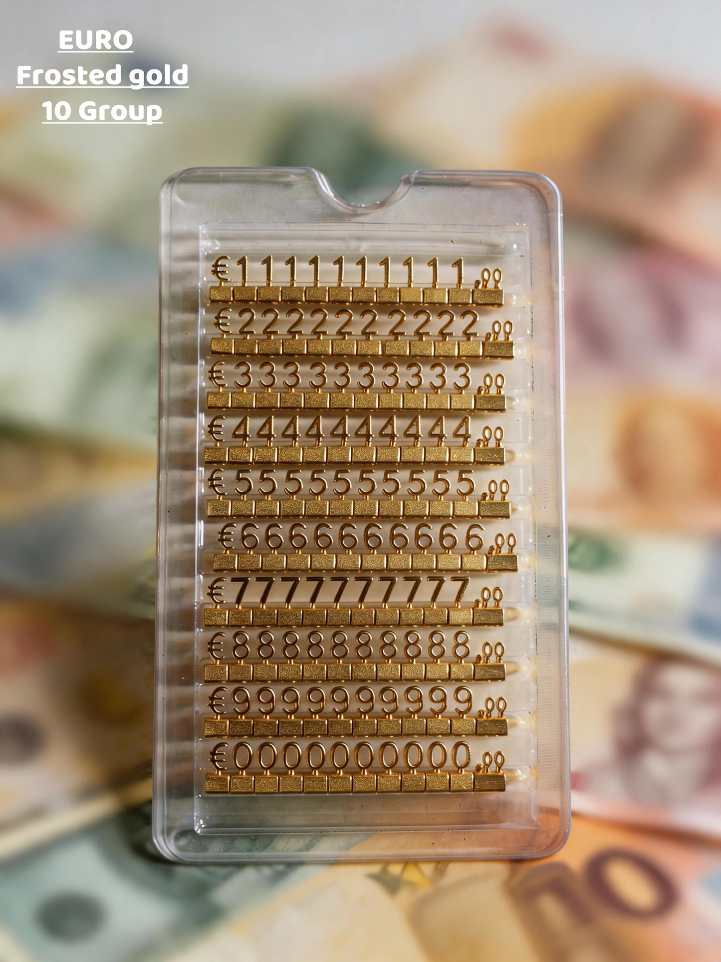 Modular Metal Price Display Numbers, Jewelry Shop Signs (USD, GBP,EURO)