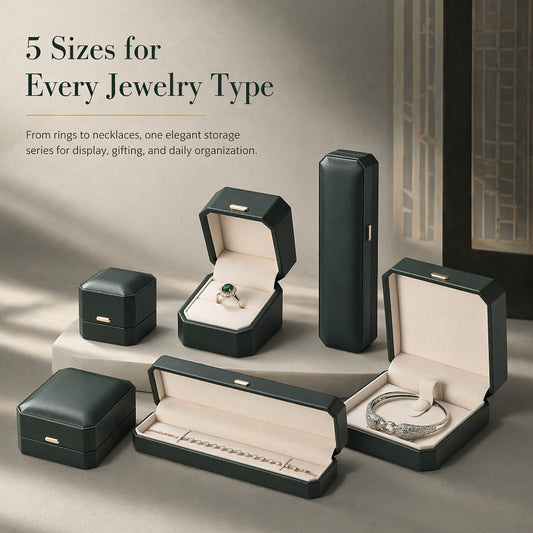 10PCS Jewelry Box for Gifts, Leather Storage Case for Rings Earrings Necklaces pendant bangle