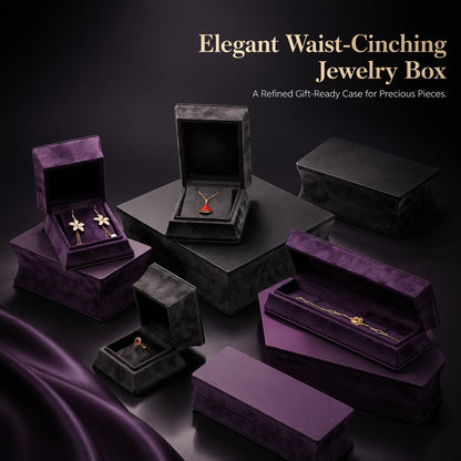 5PCS Velvet Jewelry Box, Suede Gift Packaging Case for Rings Earrings Necklaces