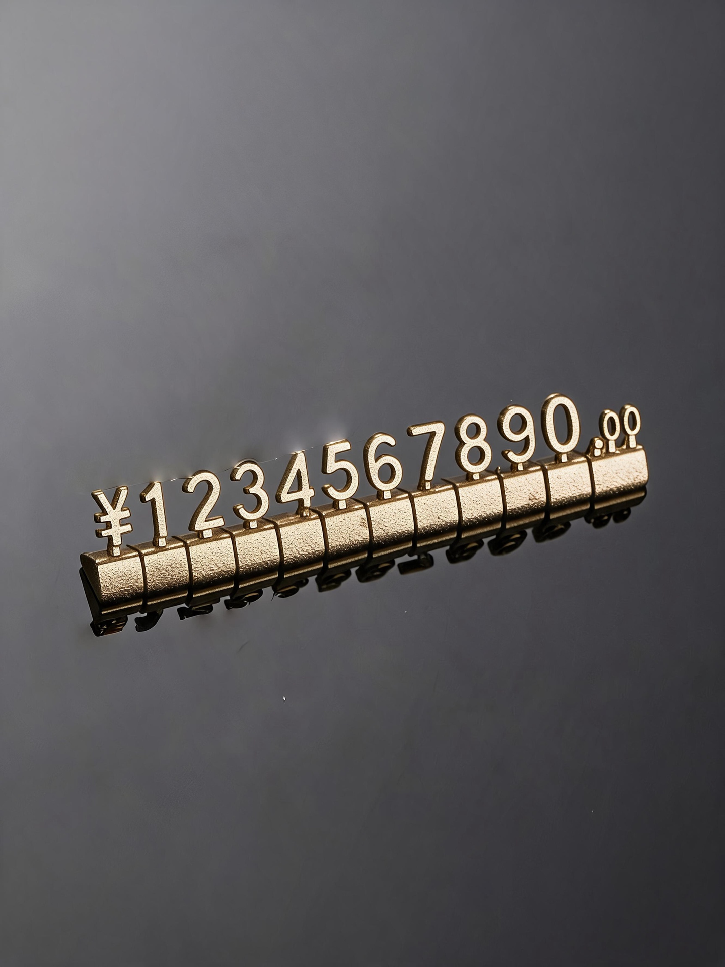 Modular Metal Price Display Numbers, Jewelry Shop Signs (USD, GBP,EURO)