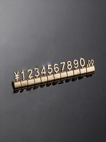 Modular Metal Price Display Numbers, Jewelry Shop Signs (USD, GBP,EURO)