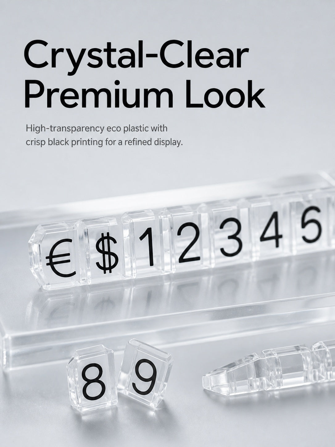 Plastic Jewelry Price Tags, Craft Show Display Number Labels, Retail Booth Supplies