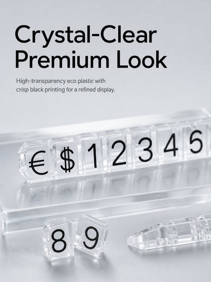 Plastic Jewelry Price Tags, Craft Show Display Number Labels, Retail Booth Supplies
