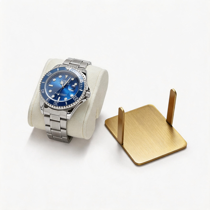 Metal Watch Display Box - 12 Slot Stainless Steel Showcase for Men