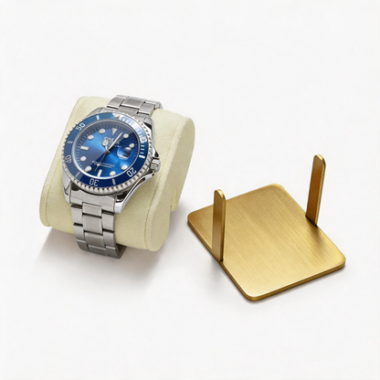 Metal Watch Display Box - 12 Slot Stainless Steel Showcase for Men