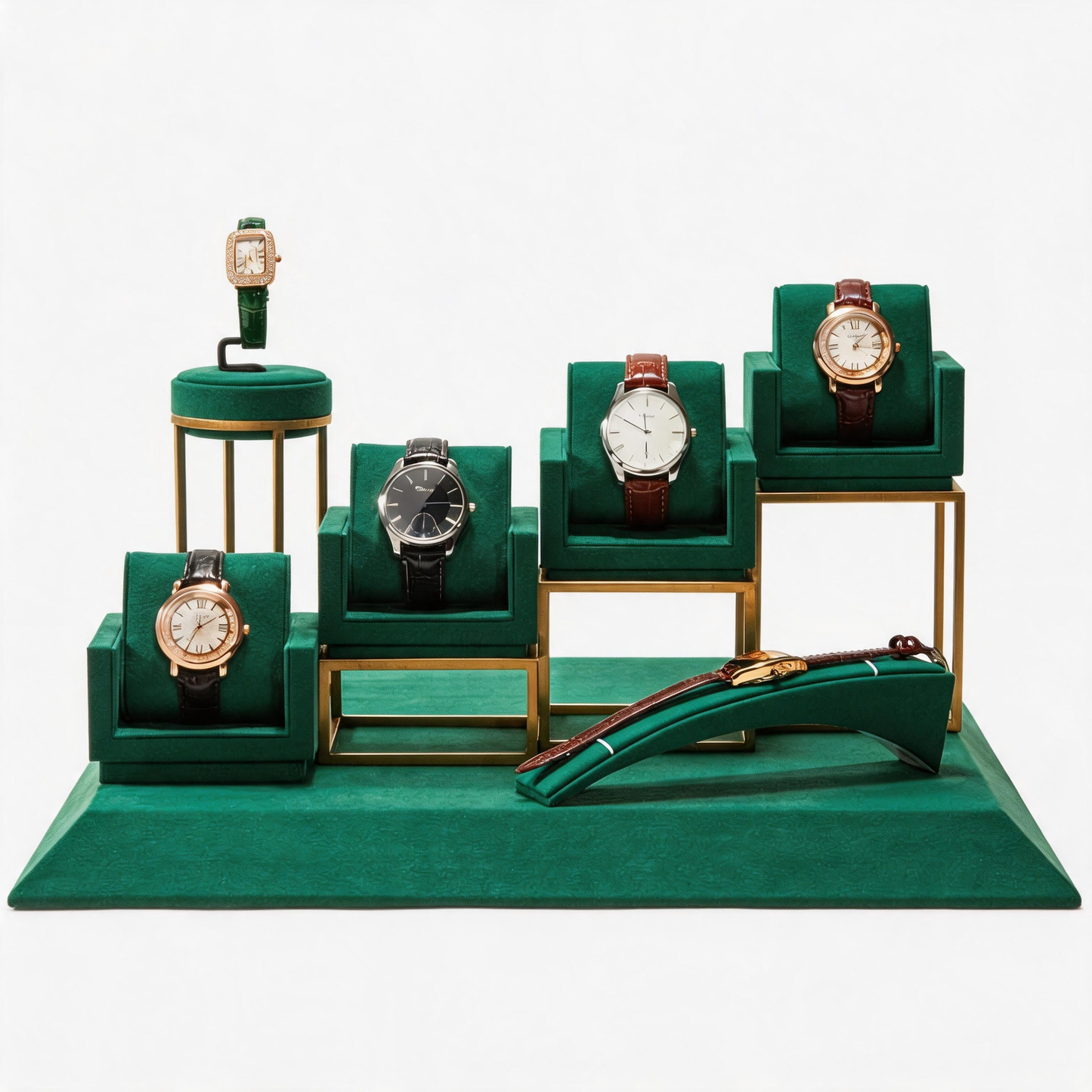 Metal Watch Display Box - 12 Slot Stainless Steel Showcase for Men
