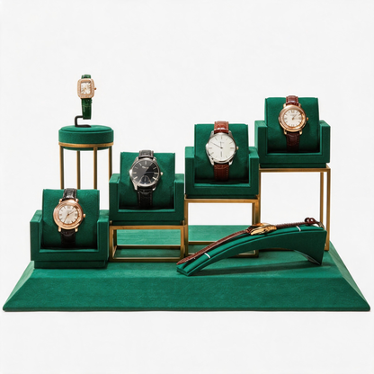 Metal Watch Display Box - 12 Slot Stainless Steel Showcase for Men