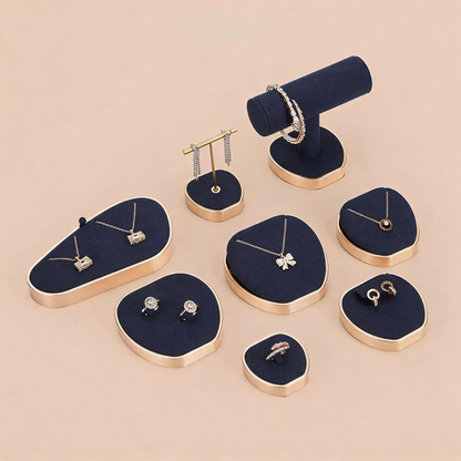 Metal Jewelry Display Set - Adjustable Bracelet Stands