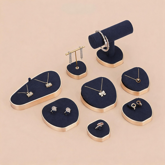 Metal Jewelry Display Set - Adjustable Bracelet Stands