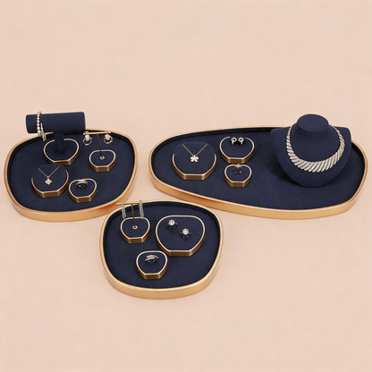 Metal Jewelry Display Set - Adjustable Bracelet Stands