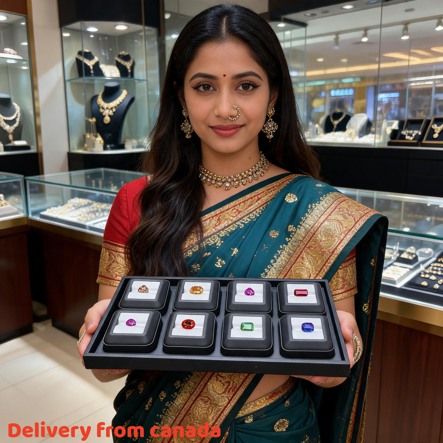 Gemstone Display Case, Artificial Leather, 6x6cm Storage Box (6x6cm)