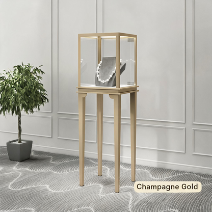 Glass Countertop Display Case for Jewelry Store Metal Showcase metal with paint Jewelry cabinet