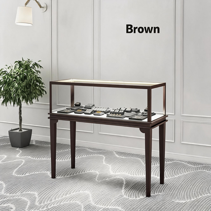 Glass Countertop Display Case for Jewelry Store Metal Showcase metal with paint Jewelry cabinet