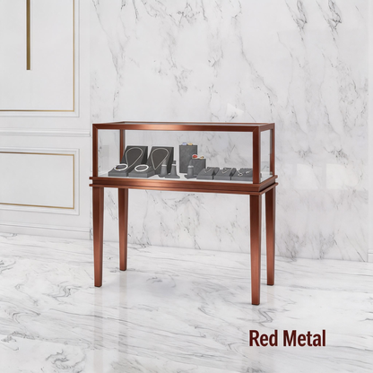 Minimalist Countertop Jewelry Display - Stainless Steel Showcase Stand for Boutiques Jewelry cabinet